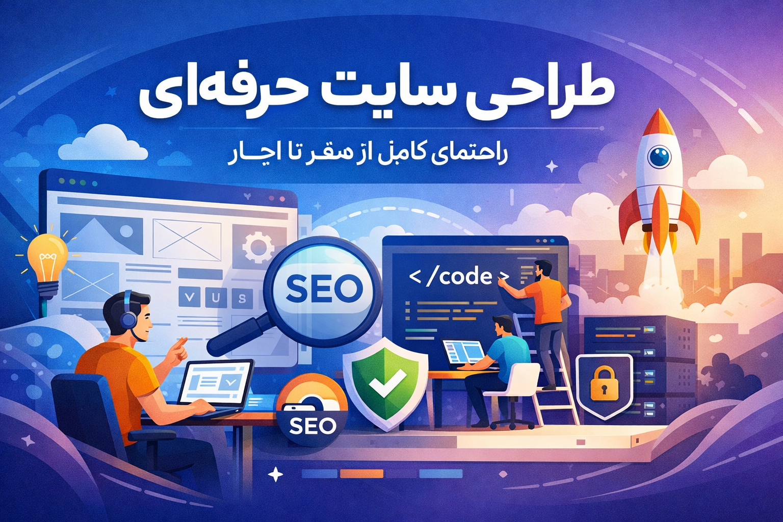 طراحی سایت حرفه‌ای؛ راهنمای کامل از صفر تا اجرا